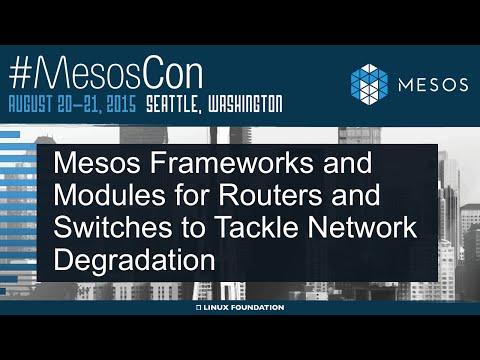 Mesos Frameworks And Modules For Routers And Switches To Tackle Network Degradation