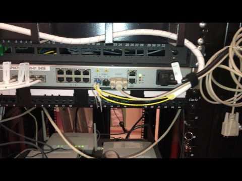 Network Rack With Routers, Switches And Patch Panels