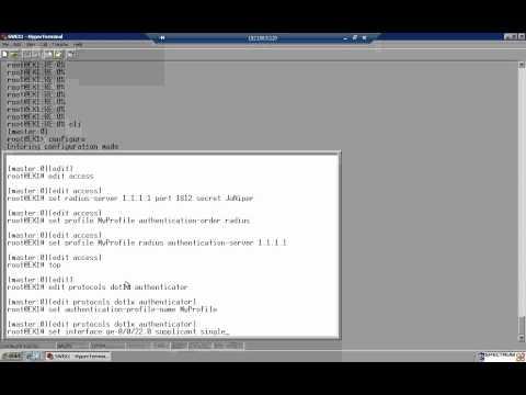 Enabliing 802.1x On Juniper EX Switches.mp4