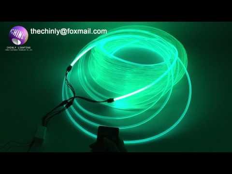 100meters 5.0mm Side Glow Fiber Optic Cable For Car Light