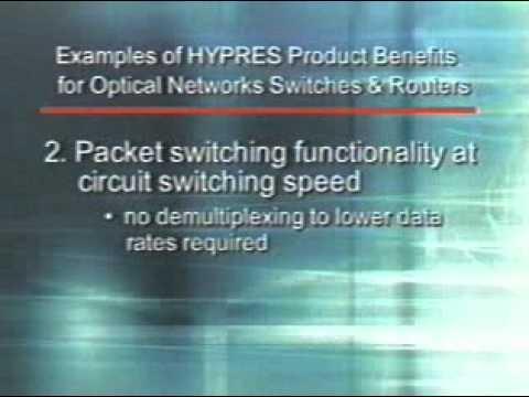 Examples Of Hypres Product Benefits For Opitical Network Switches And Routers