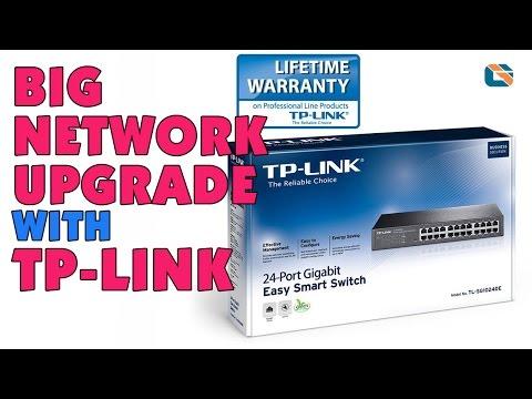 BIG NETWORK UPGRADE !!! With The TP-Link 24-Port Gigabit Ethernet Easy Smart Switch