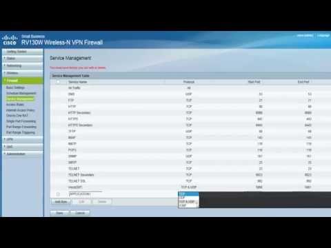 RV130 And RV130W Routers: 1-to-1 NAT And Service Management