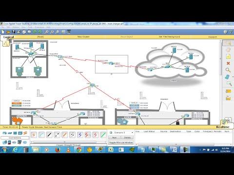 Enterprise Network Design In CISCO Packet Tracer (6.1.1)