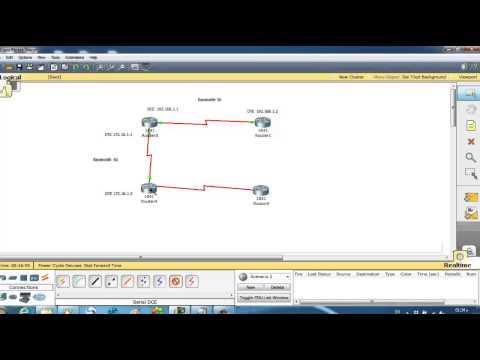 Cisco Packet Tracer 09 Connect Four Routers As DCE And DTE
