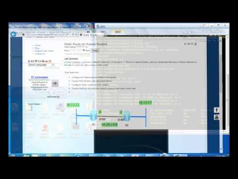 Configure Static Route On Huawei Routers (HCDA Level)