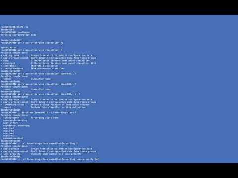 QoS: Juniper EX4300 Classifier Tutorial