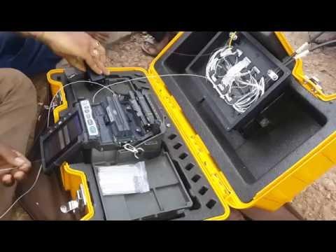 Splicing Of Fiber Optic Cable With Spliter