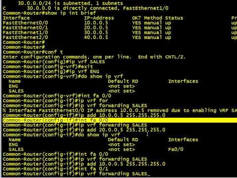 Cisco VRF And Troubleshooting.