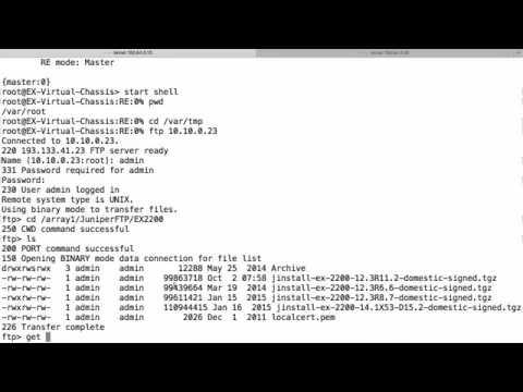 Upgrading Junos On An EX2200 Virtual Chassis