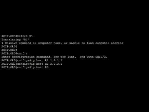 IP HOST Command On Cisco Routers And Switches - Www.aoip.org
