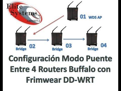 Tutorial De Configuración Modo Puente (Bridge) De Varios Routers Simultáneos Buffalo Con DD-WRT